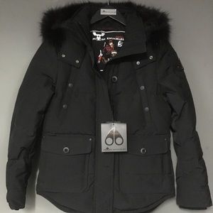 NWT Moose Knuckles Women’s Anguille Jack Blk Med